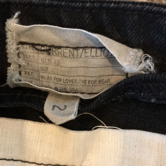 CURRENT/ELLIOTT Black Denim Zipper Pencil Skirt Size 2 - Picture 8 of 9